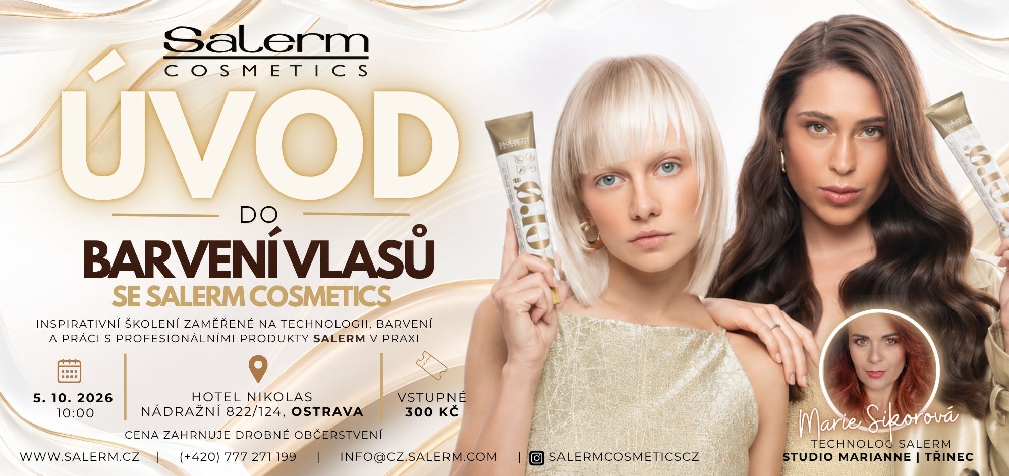 ŠKOLENÍ: Úvod do barvení se SALERM COSMETICS OSTRAVA říjen 2026